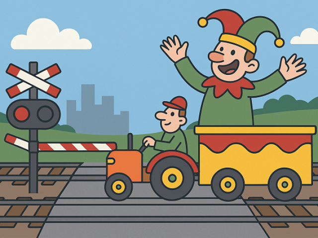 Veilig oversteken met carnavalswagens: SLV en ProRail roepen op tot extra aandacht